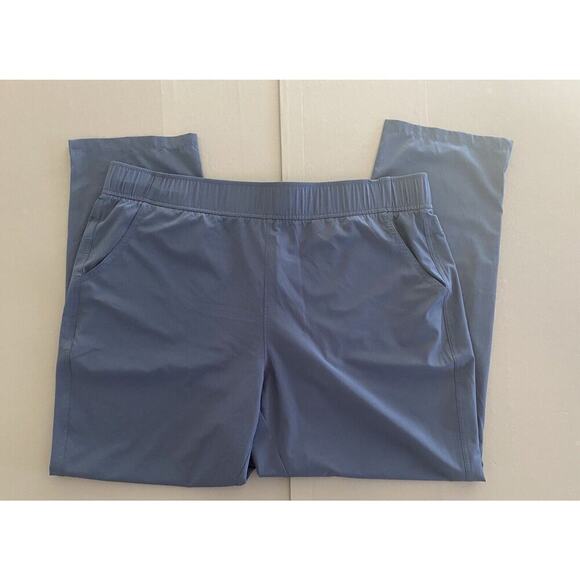 Eddie Bauer Womens XL Pull On Elastic Waist Stretch Outdoor Pants Blue - Picture 1 of 12